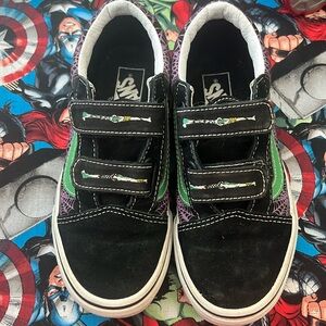 vans old skool old skool V Web/purple Velcro shoes